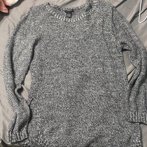 Rue21 Women's Marled Black and White Sweater